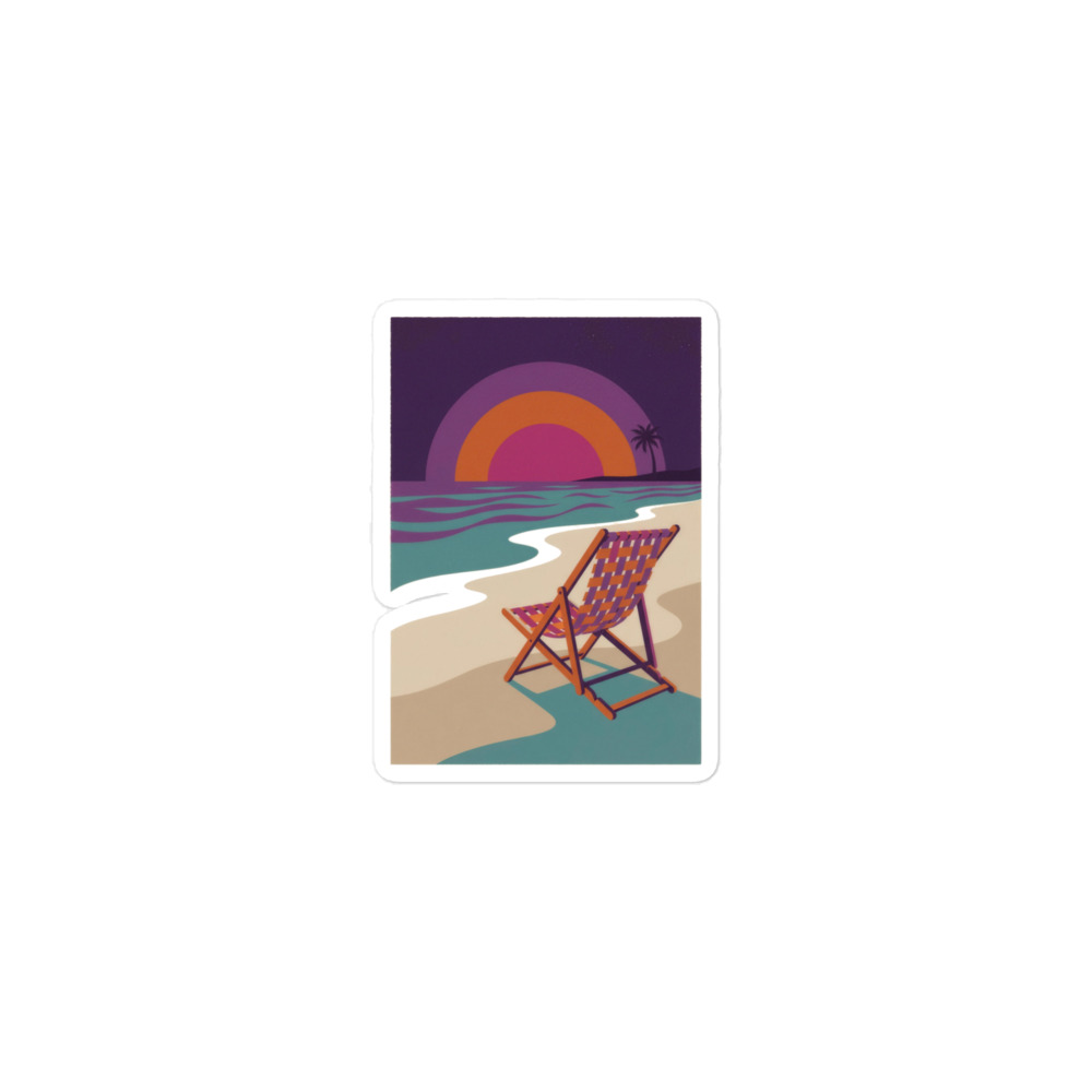 Not My Beach design — Não é a minha praia — Vinyl sticker