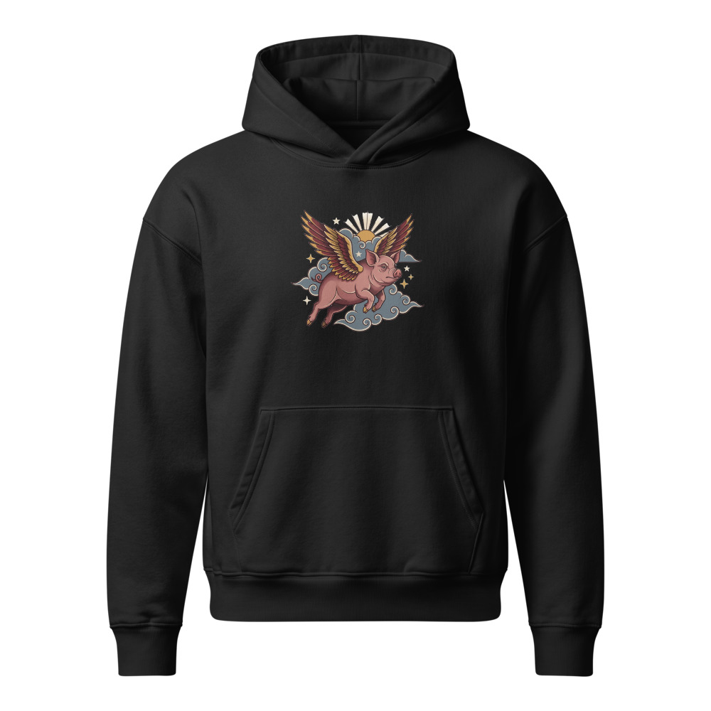 When Pigs Fly design — When pigs fly — Unisex heavyweight hoodie