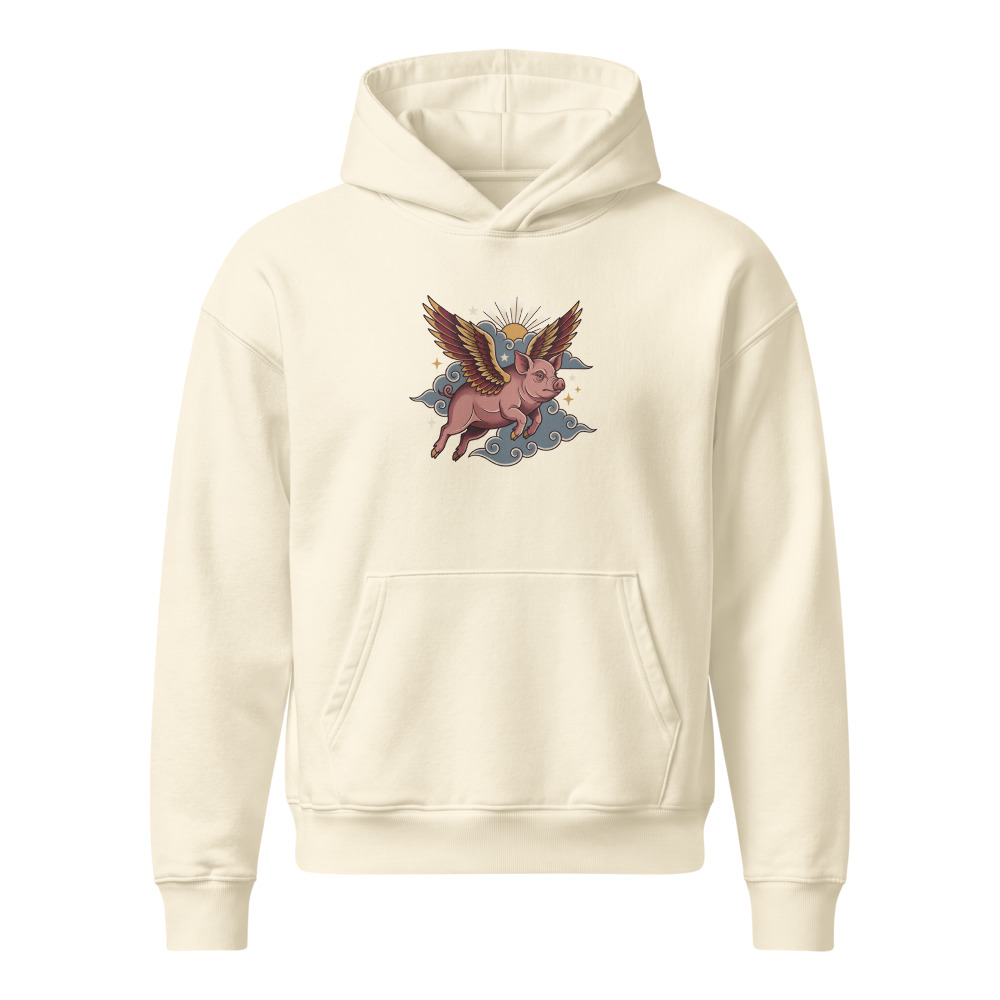 When Pigs Fly design — When pigs fly — Unisex heavyweight hoodie