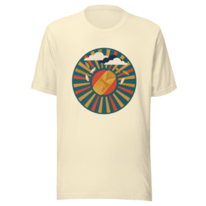 Born for Tamal design — El que nace pa' tamal — on a natural t-shirt