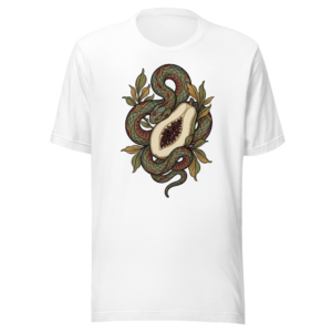 No Dar Papaya design — No dar papaya — on a white t-shirt