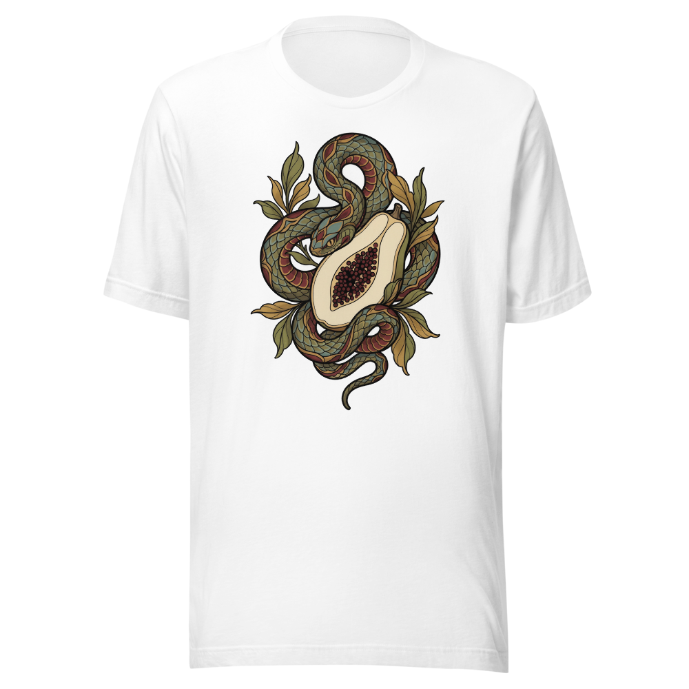 No Dar Papaya design — No dar papaya — on a white t-shirt