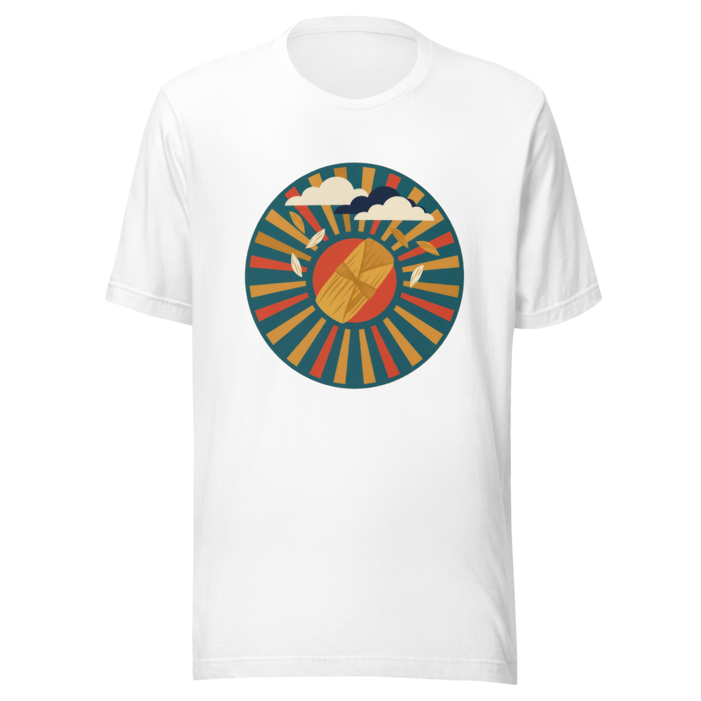 Born for Tamal design — El que nace pa' tamal — on a white t-shirt