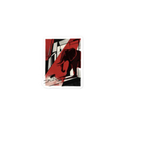 An Elephant Out of a Fly sticker, artwork only
