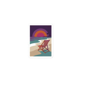 Not My Beach sticker, artwork only