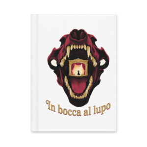 Into the Wolf's Mouth hardcover journal, artwork only