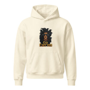 Cría Cuervos hoodie in cream, artwork only