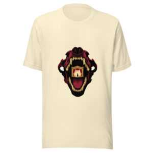 Into the Wolf's Mouth tee in natural, artwork only