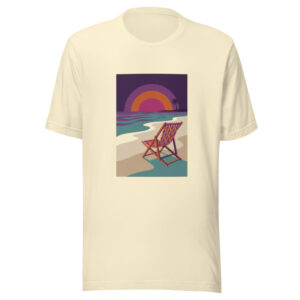 Not My Beach tee in natural, artwork only