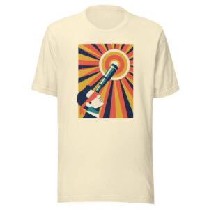 Let's See, Said the Blind Man tee in natural, artwork only